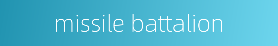 missile battalion的同义词