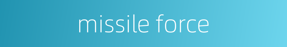 missile force的同义词