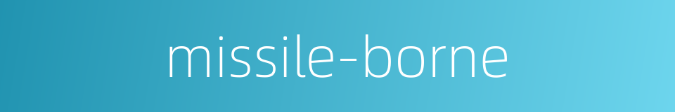 missile-borne的同义词