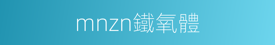 mnzn鐵氧體的同義詞