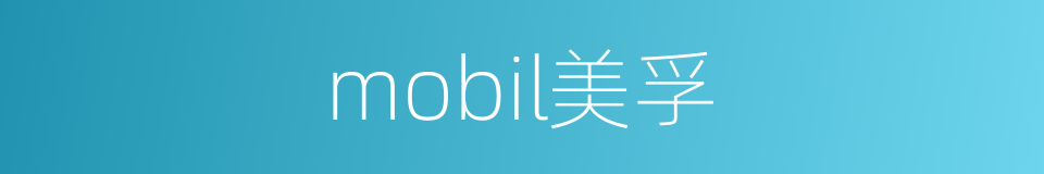 mobil美孚的同义词