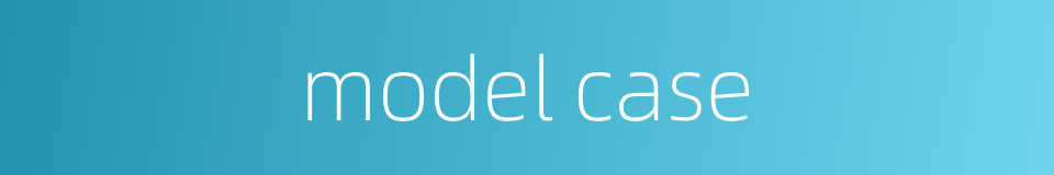 model case的同义词