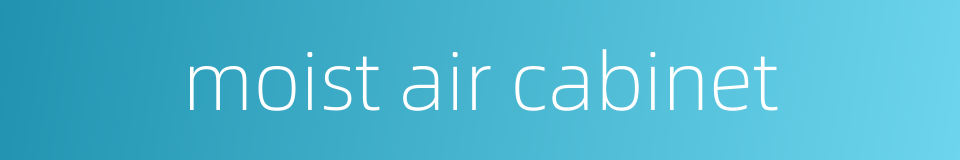 moist air cabinet的同义词