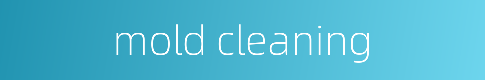 mold cleaning的同义词