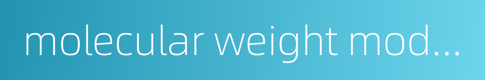 molecular weight modifier的同义词