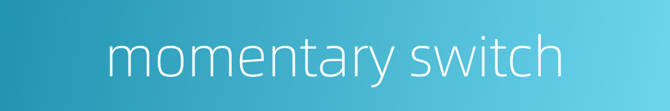 momentary switch的同义词