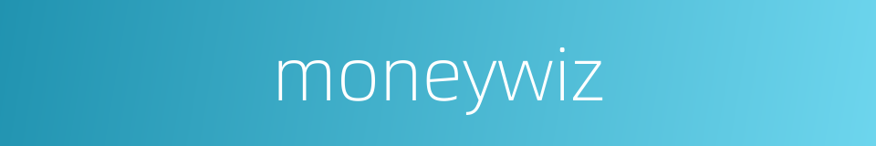 moneywiz的同义词