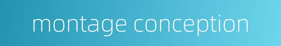 montage conception的同义词