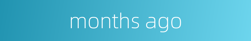 months ago的同义词