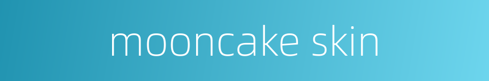 mooncake skin的同义词