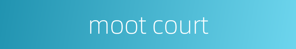 moot court的同义词