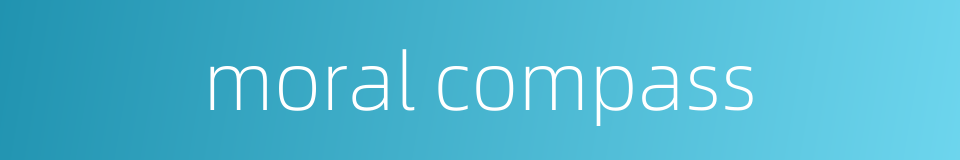 moral compass的同义词