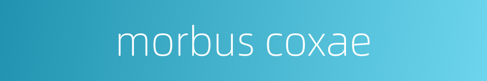 morbus coxae的同义词