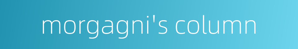 morgagni's column的同义词