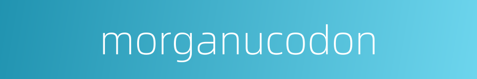 morganucodon的同义词