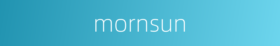 mornsun的同义词