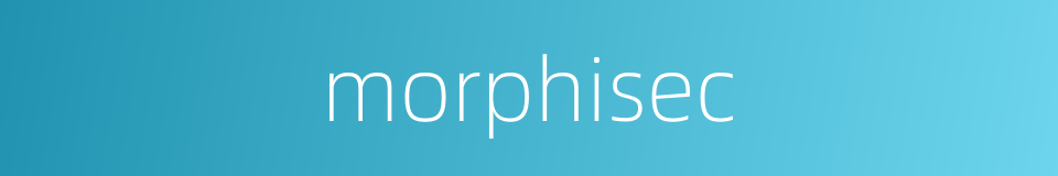 morphisec的同义词