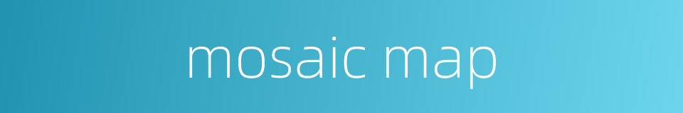 mosaic map的同义词