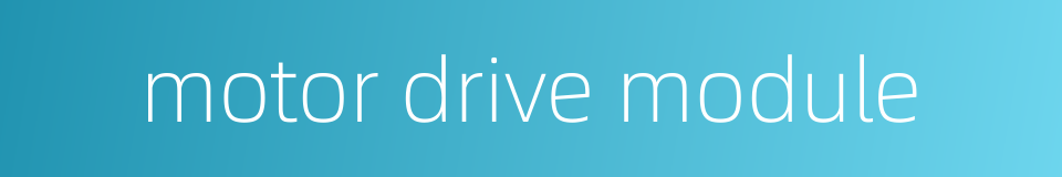 motor drive module的同义词