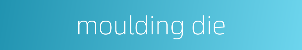 moulding die的同义词