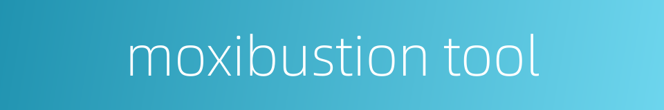 moxibustion tool的同义词