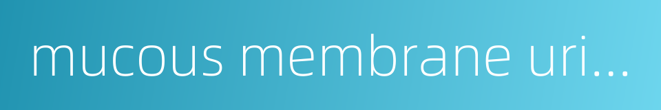 mucous membrane urinary bladder的同义词