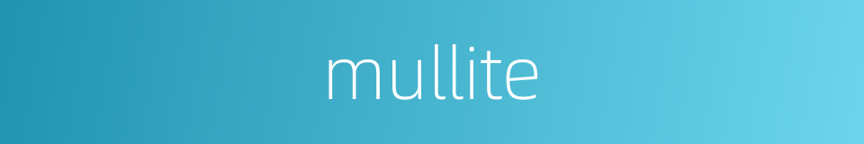 mullite的同义词