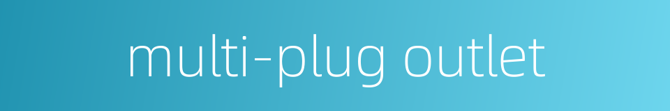 multi-plug outlet的同义词