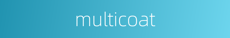 multicoat的同义词