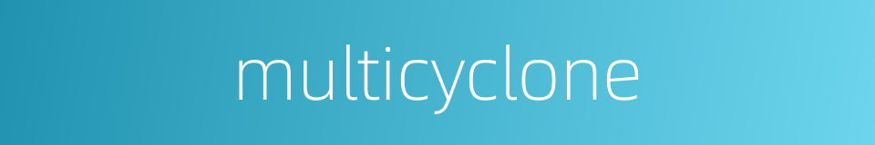 multicyclone的同义词