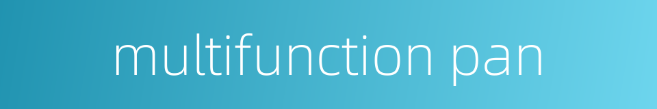 multifunction pan的同义词