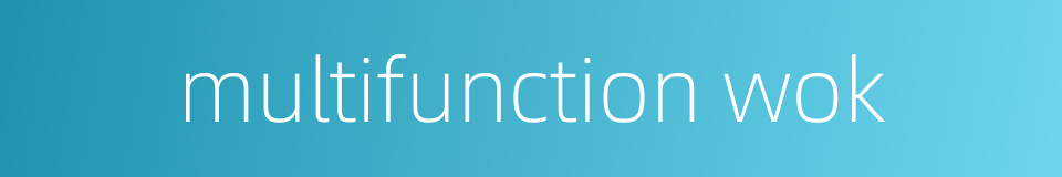 multifunction wok的同义词