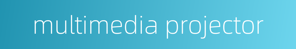 multimedia projector的同义词