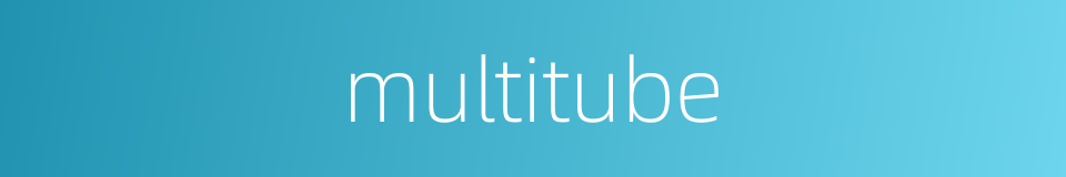 multitube的同义词