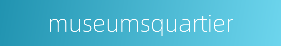 museumsquartier的同义词