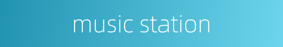 music station的同义词