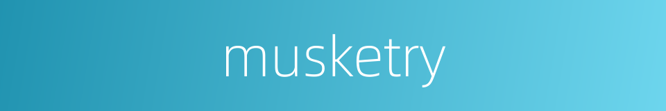 musketry的同义词