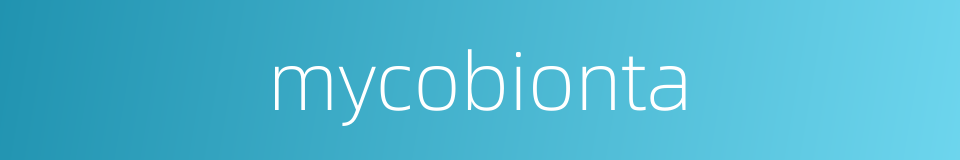 mycobionta的同义词