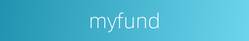 myfund的同义词