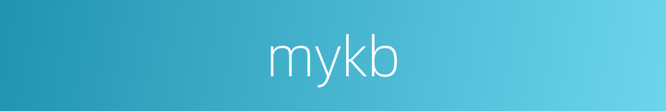 mykb的同义词