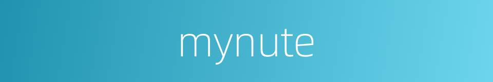 mynute的同义词