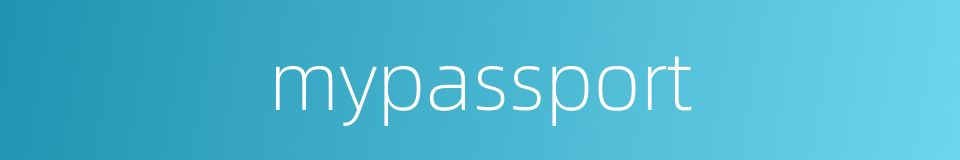 mypassport的同义词