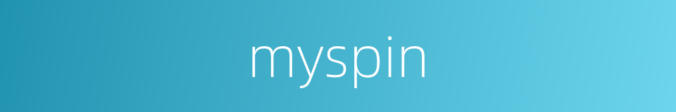 myspin的同义词