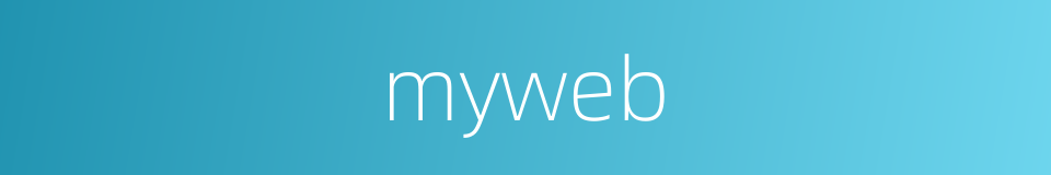 myweb的同义词
