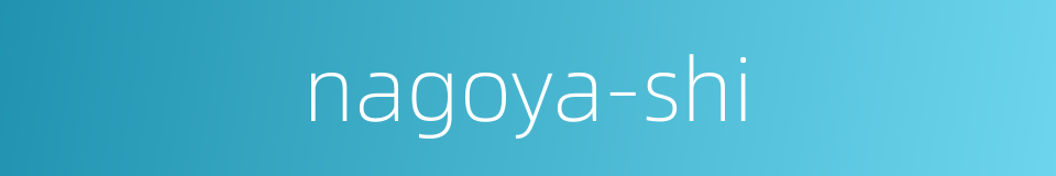 nagoya-shi的同义词