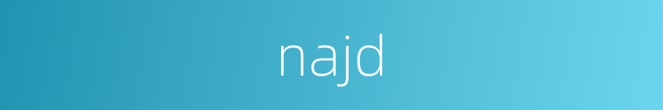 najd的同义词