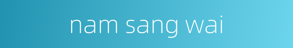 nam sang wai的同义词