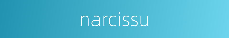 narcissu的同义词