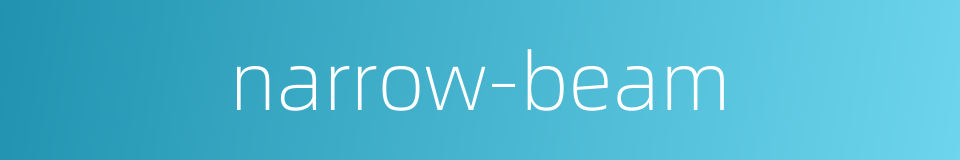 narrow-beam的同义词