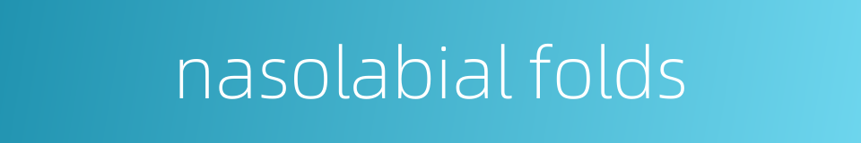 nasolabial folds的同义词